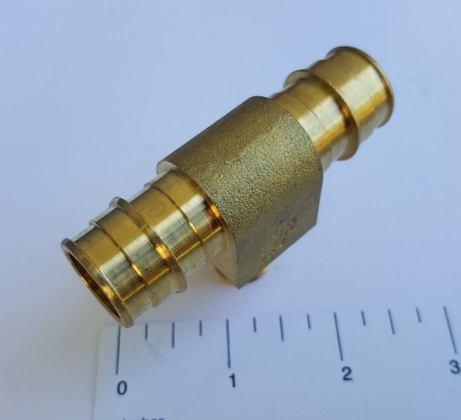 1) 3/4 X 3/4 X 1/2 PEX A TEE, EXPANSION TEE, FOR UPONOR WIRSBO TEE