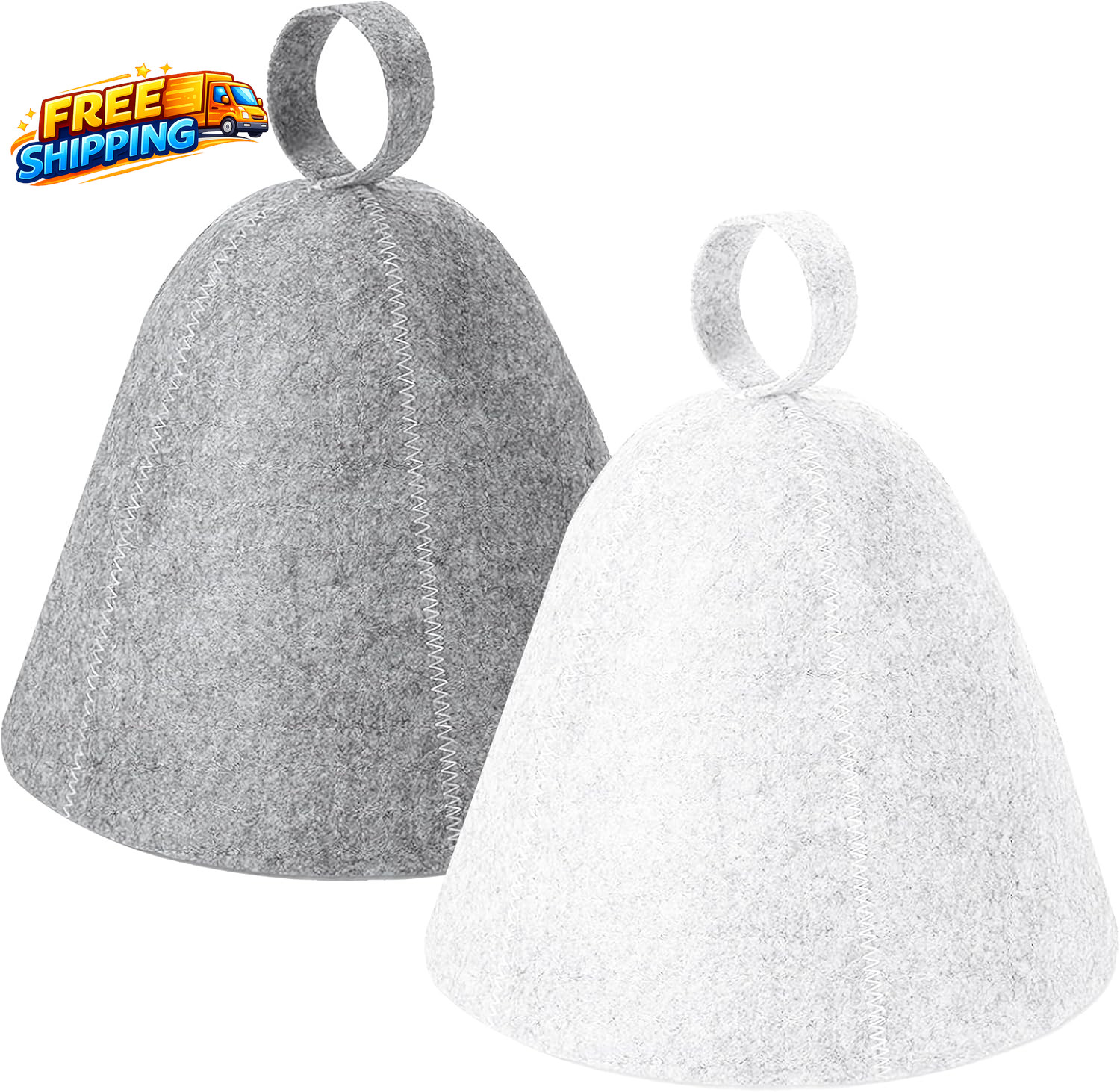 2 Pack Sauna Hat Wool Felt Sauna Cap Russian Banya Cap Unisex Sauna Hat for Stea