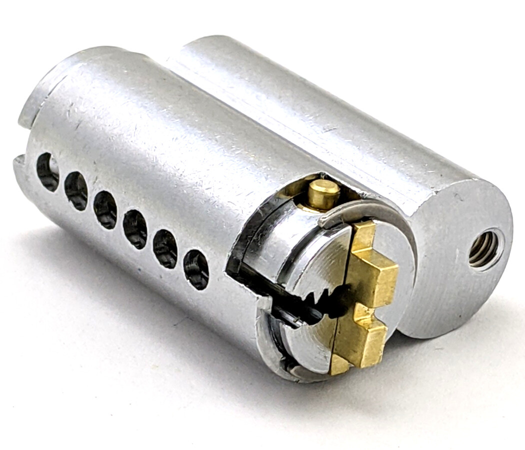 ABUS 888 S2 Cylinder for 83 Series Padlocks Chrome Plated - Keyed Different