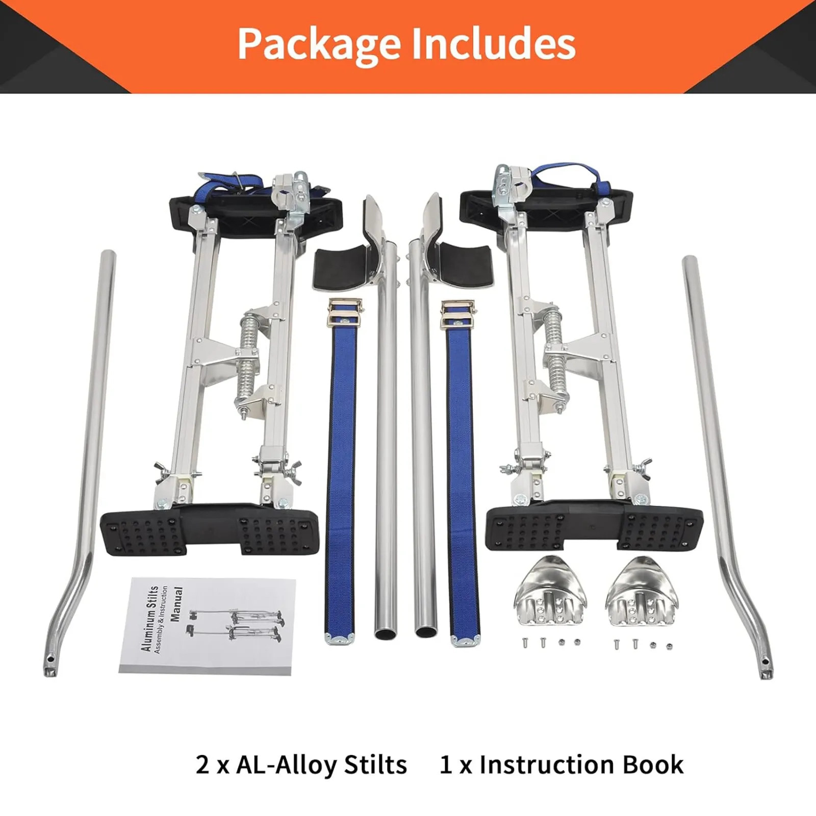 Drywall Stilts 24-40 Inch Aluminum Tool Stilt For Painting Painter Taping Silver