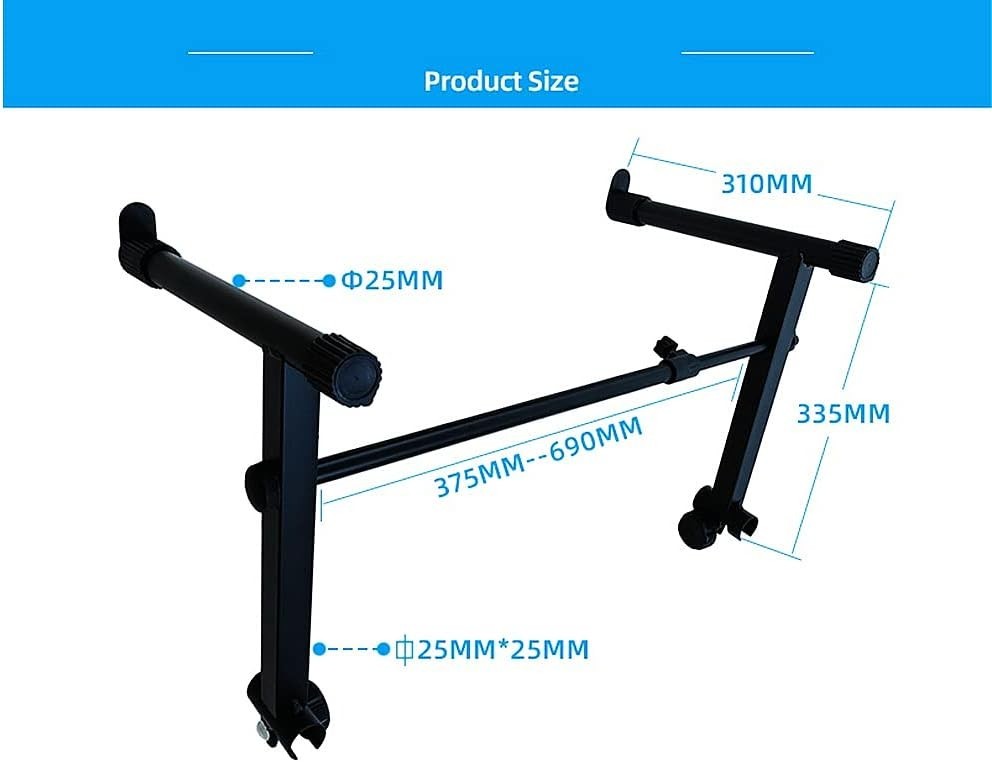 Professional Dual-Tier Keyboard Stand Attachment - Fits Most Keyboards 15-27"