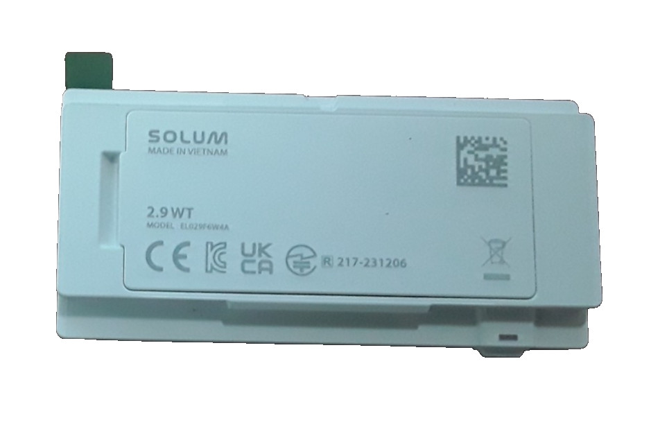 Lot Of 20 | Solum | Model: EL029F6W4A | Electronic Shelf Label 2.9"WT | 3V-1.0A