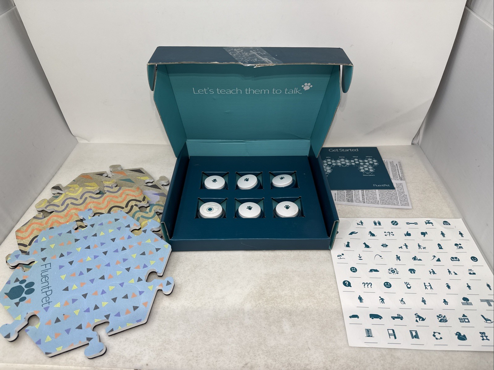 Fluent Pet Let’s Teach Them to Talk Buttons Set