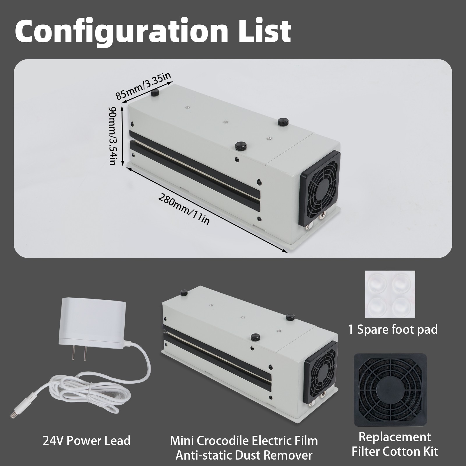 Large Professional Film Anti-Static Electric Dust Remover for 135/120/4x5/8x10