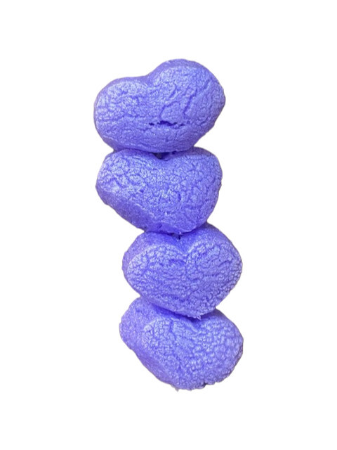 FunPak Packing Peanuts Purple Hearts 1.5 cu ft Compostable Biodegradable