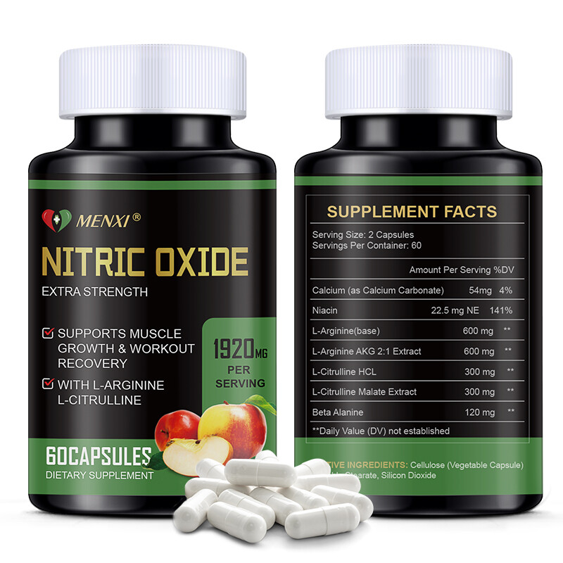 Nitric Oxide & Circulation Booster | L-Arginine, L-Citrulline | Extra Strength