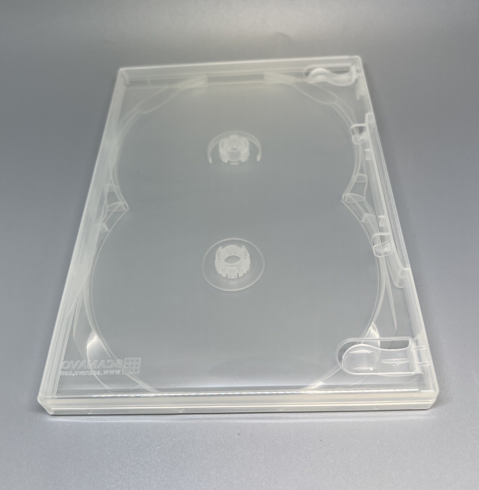 5 Top Quality Original Scanavo 14mm Double (2) DVD Case, Clear, DVD2/ONET.14MM