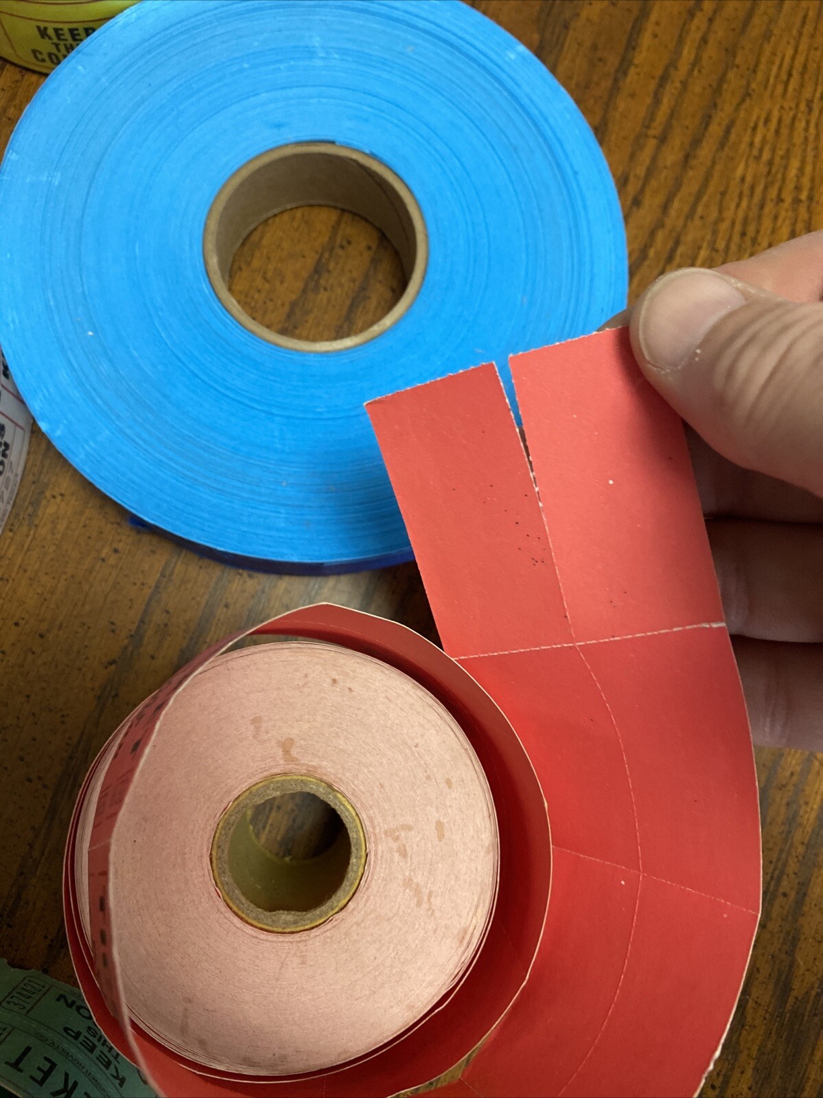 Keep This Coupon Ticket Lot Half And Half + Admit One Tickets Multiple Rolls