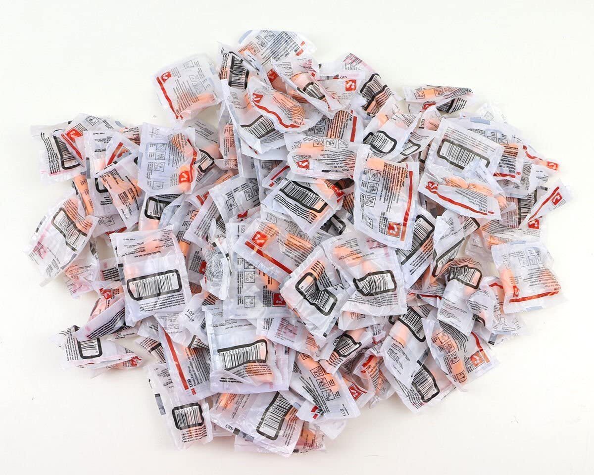 3M 1100 Disposable Foam Noise Reduction Ear Plugs 29 dB Sleep Aid Shooting Work