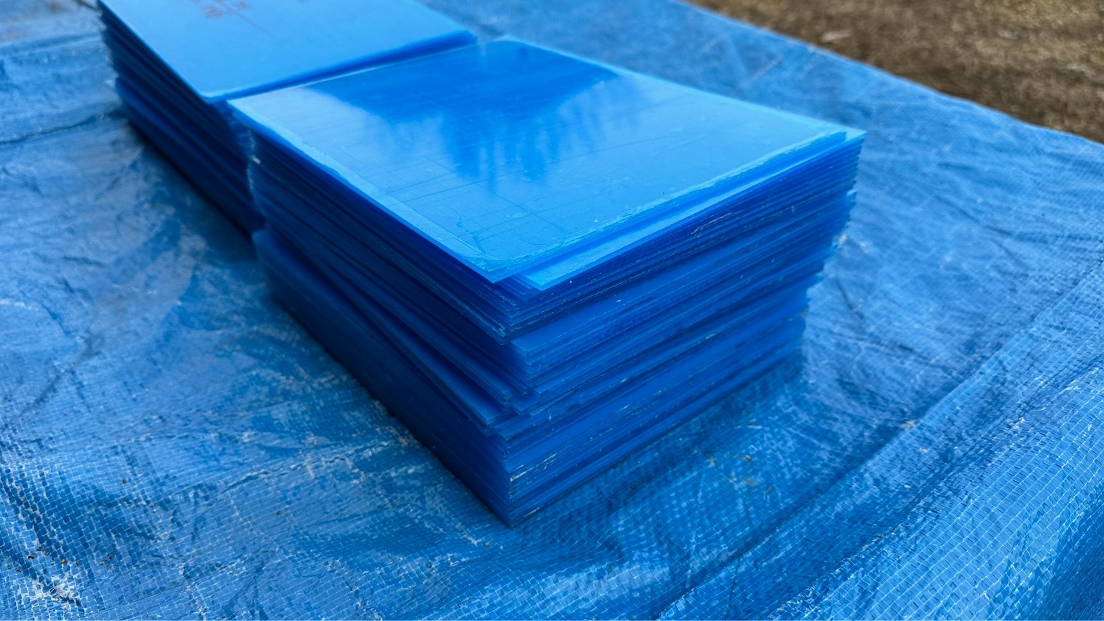 Lot of 102 New Sheets of 10-7/8" x 7-7/8" Acrylic Clear Plexiglass Plexi