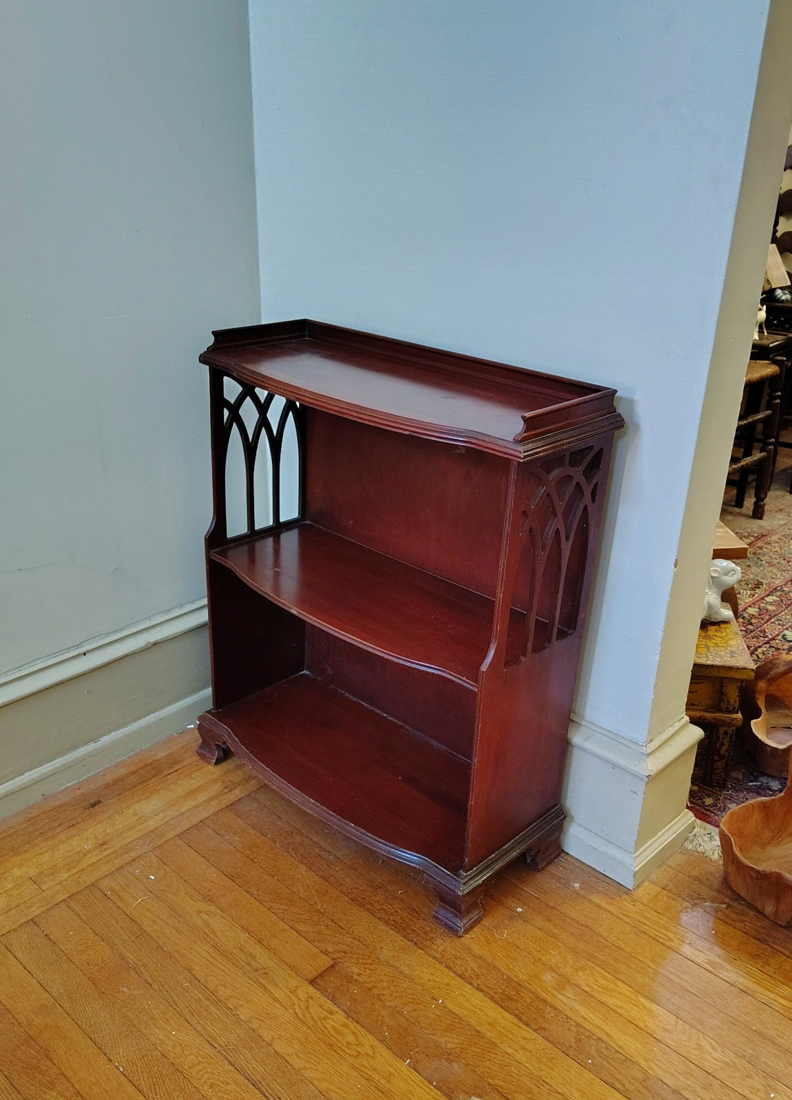 WEEKEND SALE ....Antique Butler model #604 bookcase with Cathedral cutout sides.