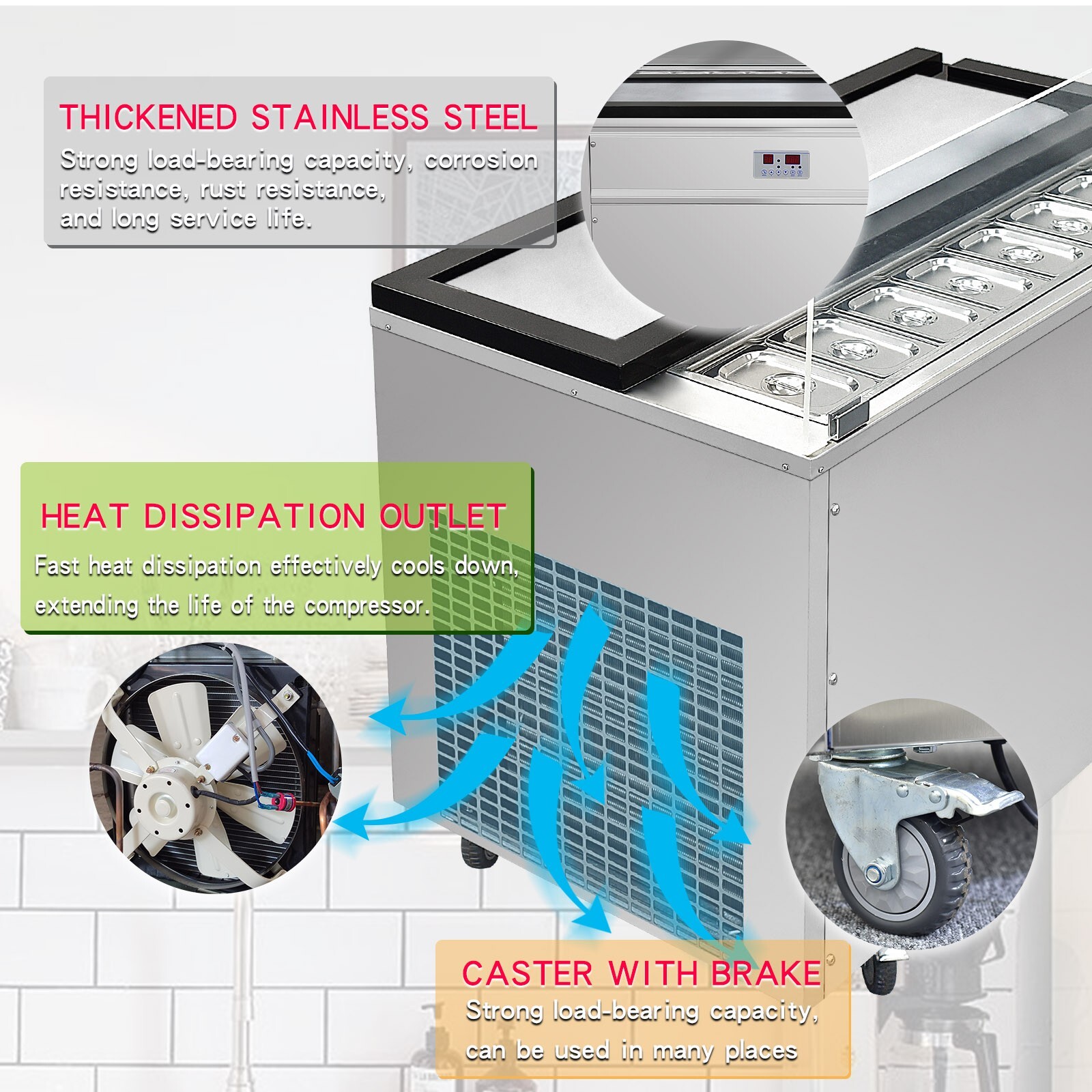 Kolice Marble Cold Plate Ice Cream Machine, Cold Stone Fried Ice Cream Machine