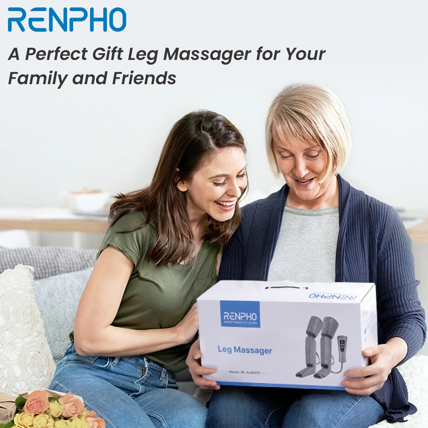 RENPHO Leg Massager FSA HSA Eligible, Compression Boots for Pain Relief Recovery