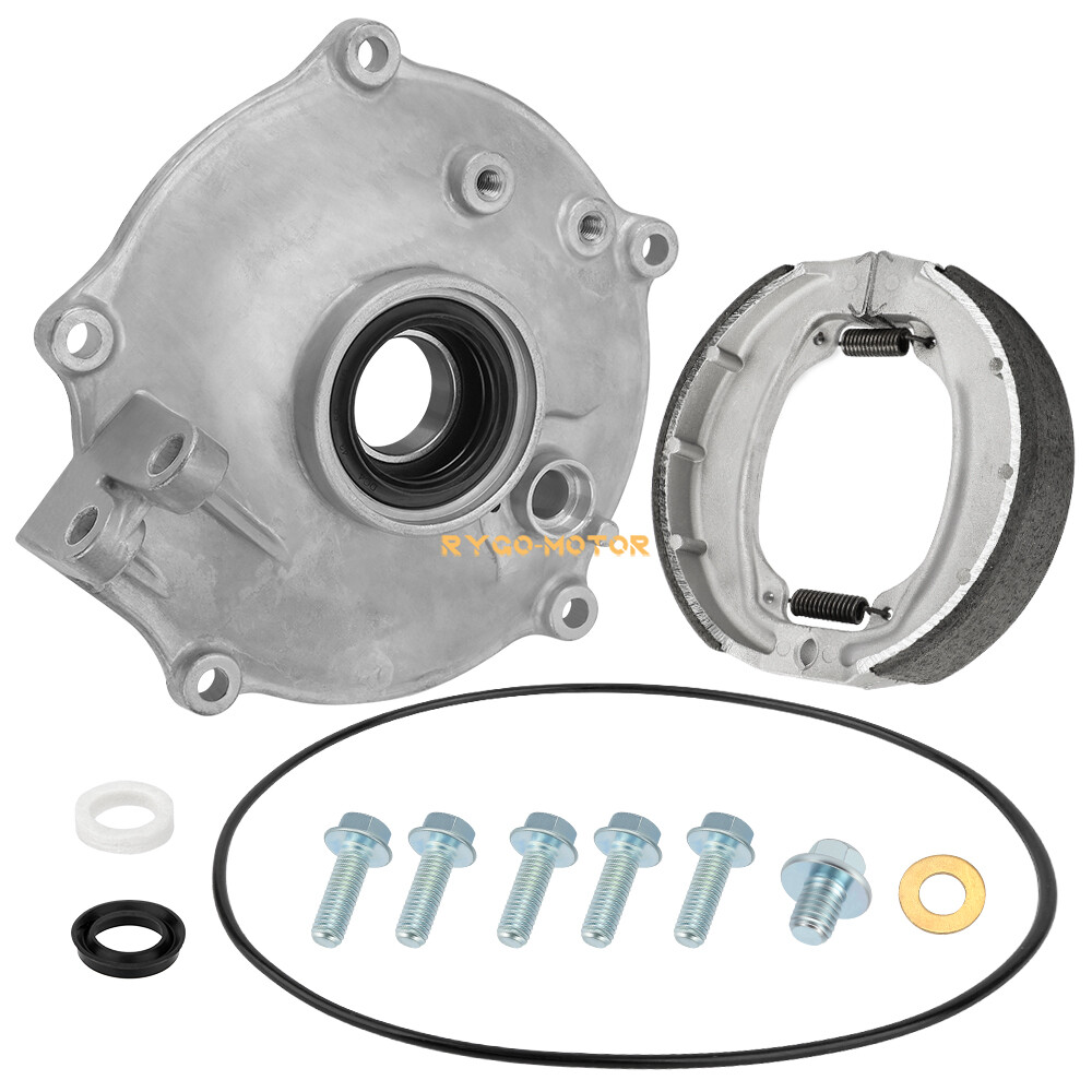 For 1997-2024 Honda Recon 250 TRX250 Rear Brake Backing Plate Panel & Shoes Kit