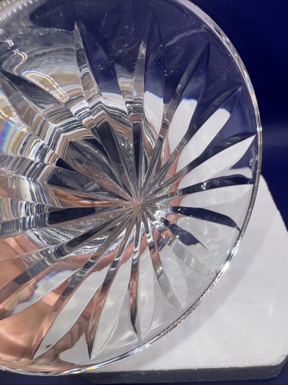 Waterford Crystal 10” Footed Vase Seahorse