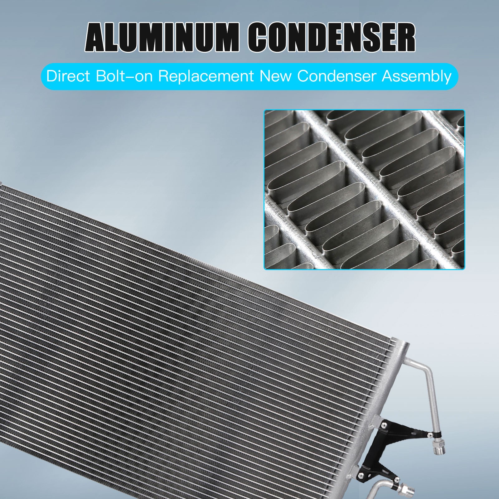 A/C AC Condenser Air Conditioning For 1996-1998 1999 Chevrolet Suburban 1500