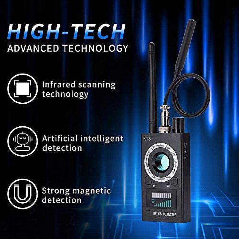 K18 Anti-Spy RF Detector Camera GSM Audio Bug GPS Finder Scanner Tracker