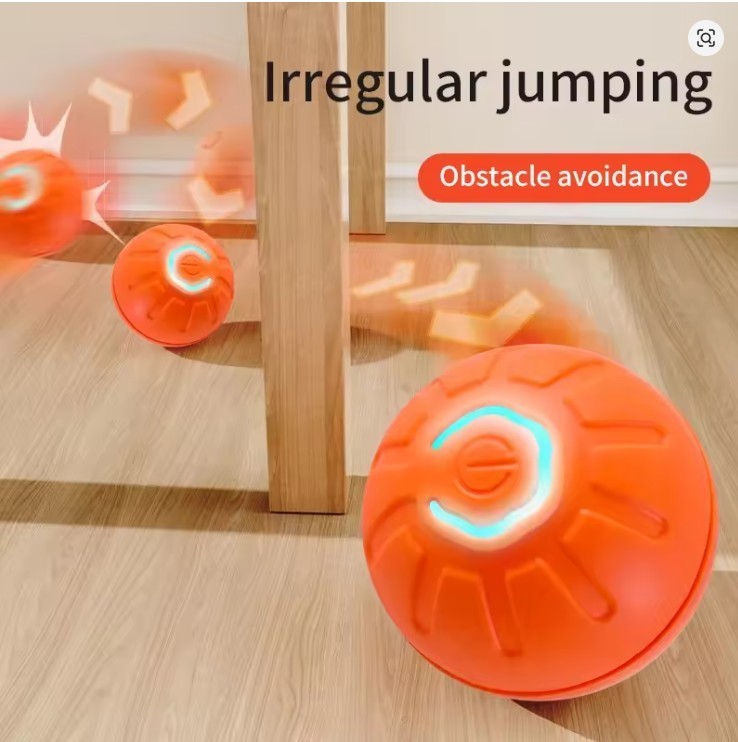 Smart Dog Toy Ball USB Electronic Interactive Pet Toy Automatic Moving Bouncing