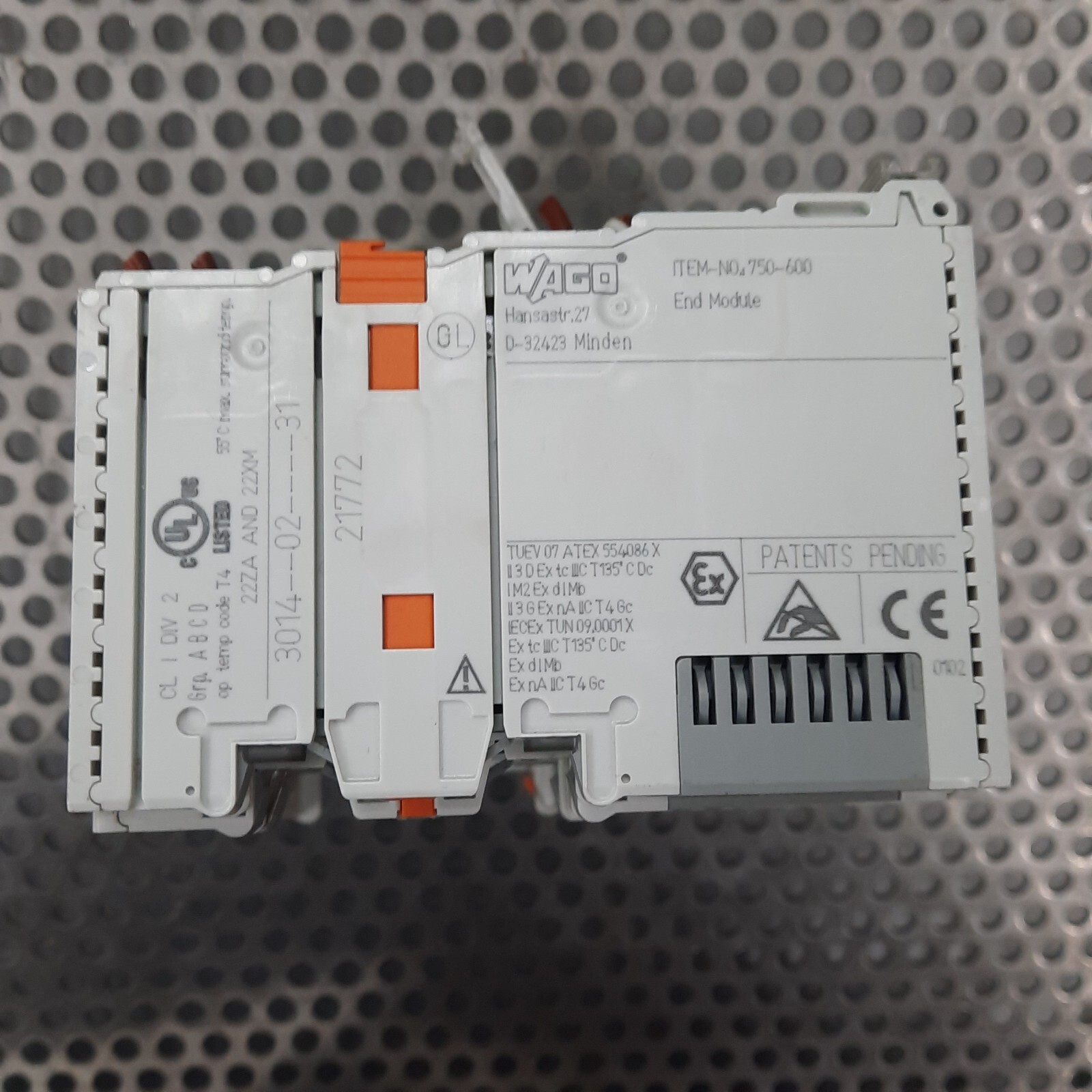 WAGO 750-8202 PFC200 Controller with Modules: 750-1506 & 750-600