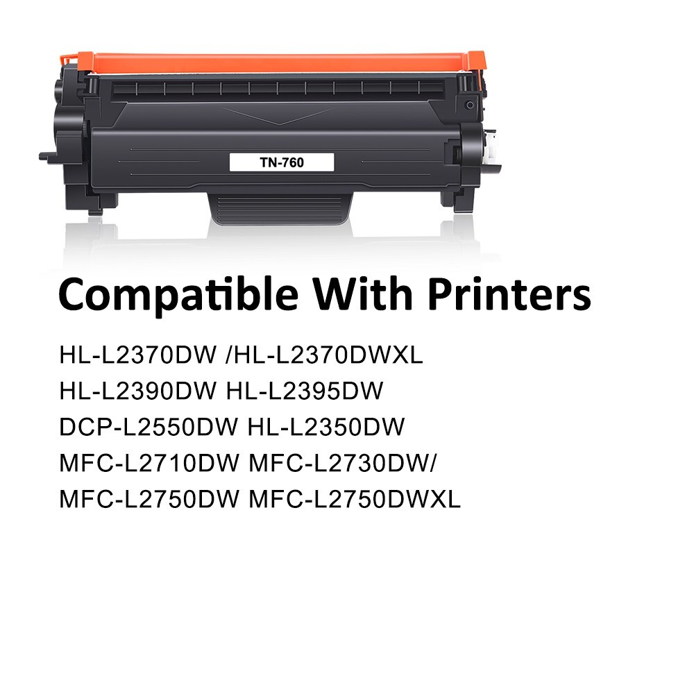 TN760 Toner Cartridge For Brother TN730 DCP-L2550DW HL-L2390DW HL-L2395DW Lot