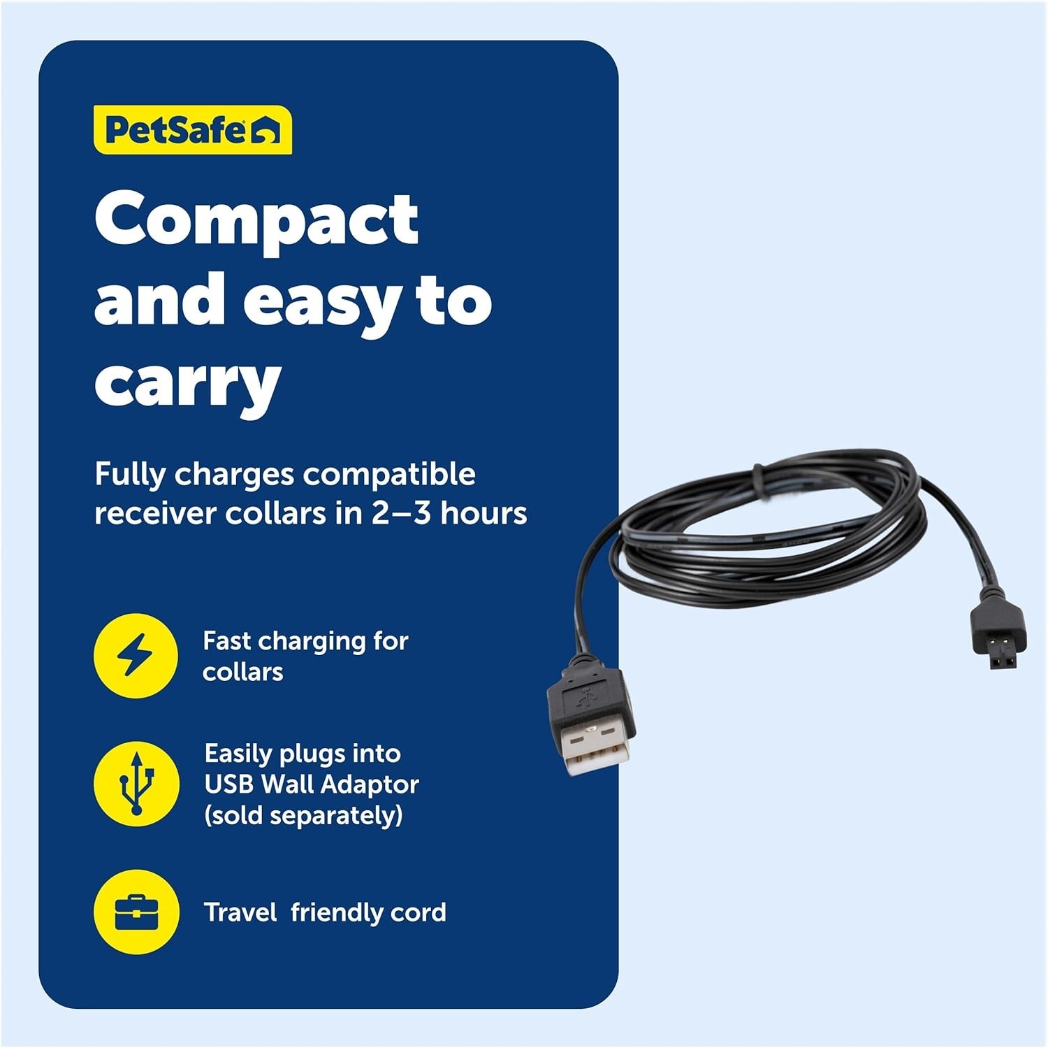 PetSafe Receiver Charger - Fast Charging Collar Cable - USB Charging Cord for Wi