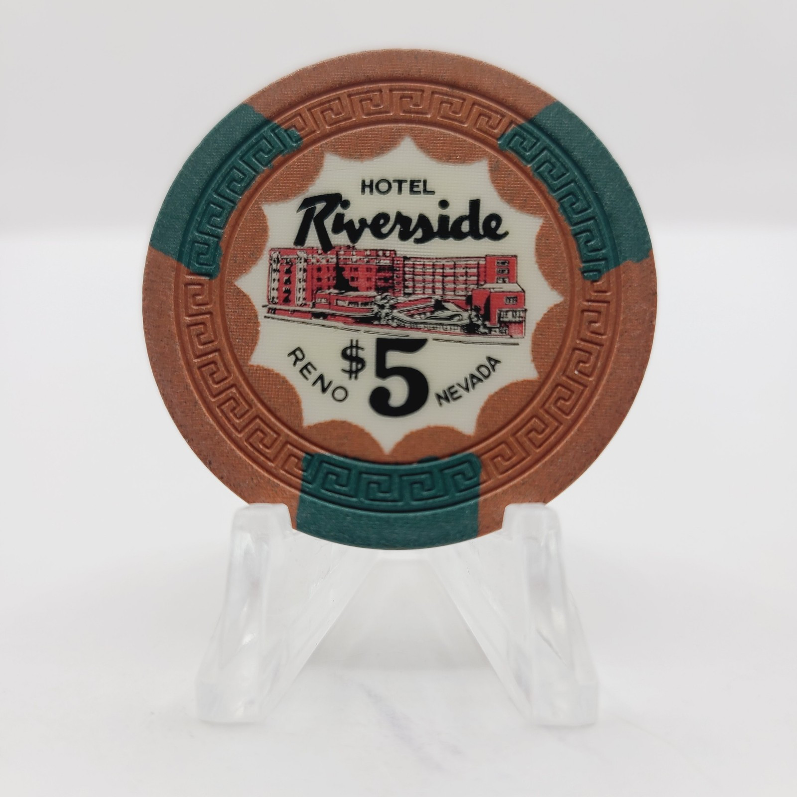 Riverside Hotel Casino Reno Nevada 1956 $5 Chip N5480
