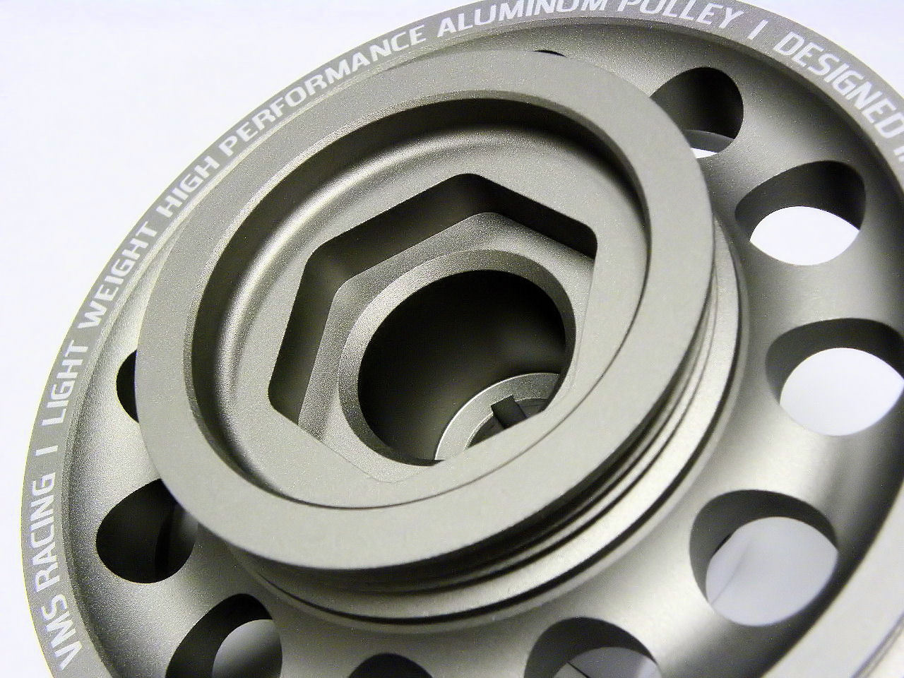 VMS Racing Light Weight Aluminum Crankshaft Pulley OEM Size 96-00 Civic SOHC D16