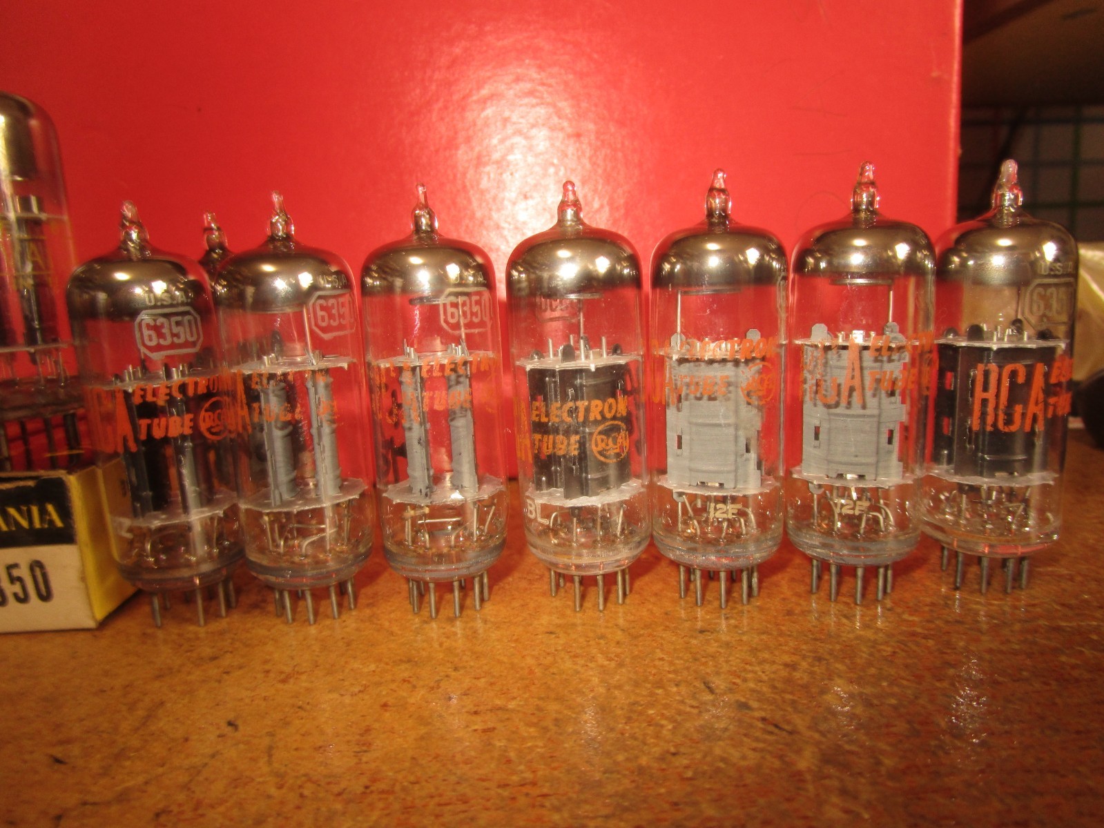 (11) NOS NIB to Strong RCA & Other 6350 Ham Radio Audio Tubes