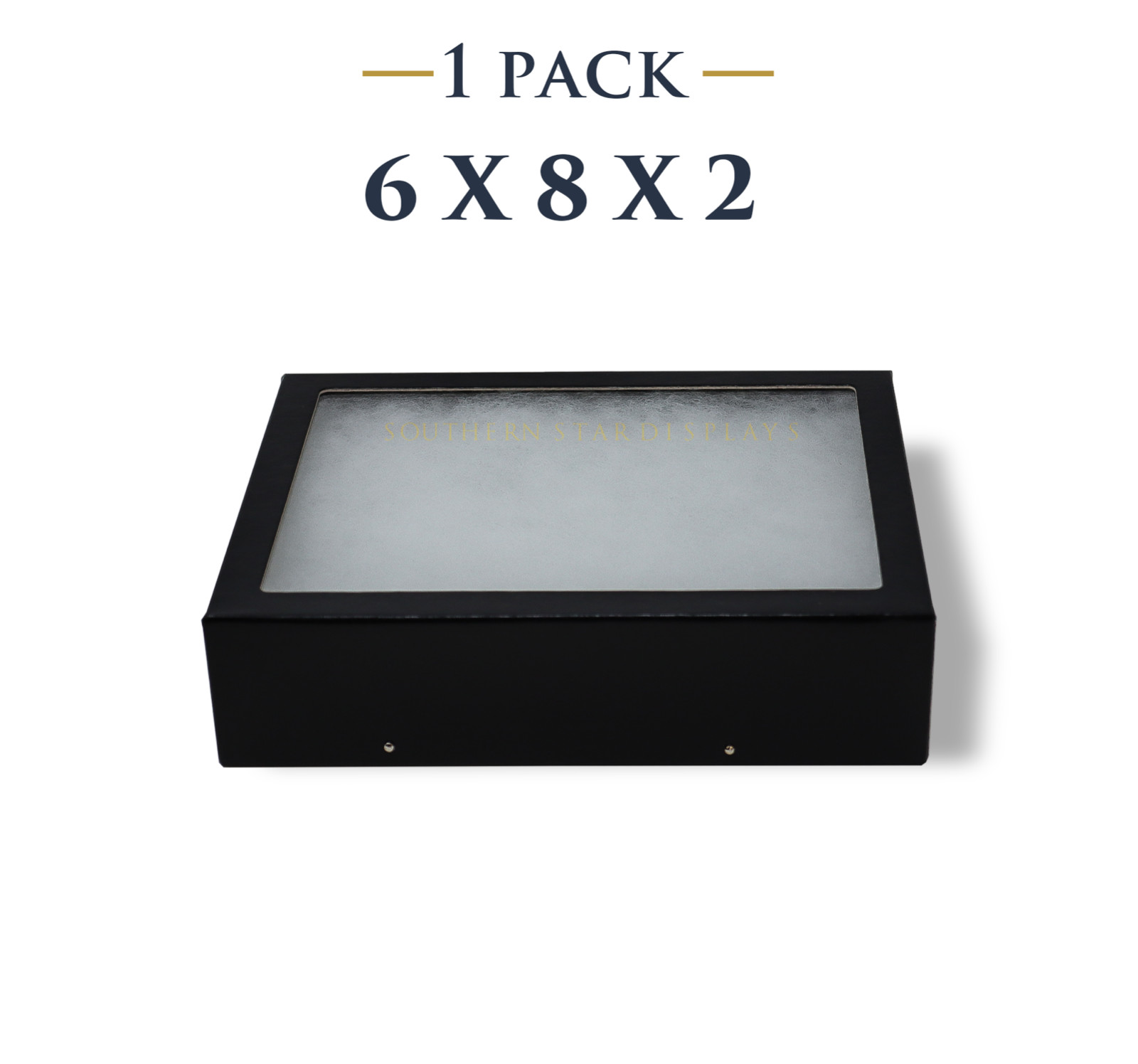 6 x 8 x 2 Riker Display Case Box for Collectibles Jewelry Arrowheads Fossil