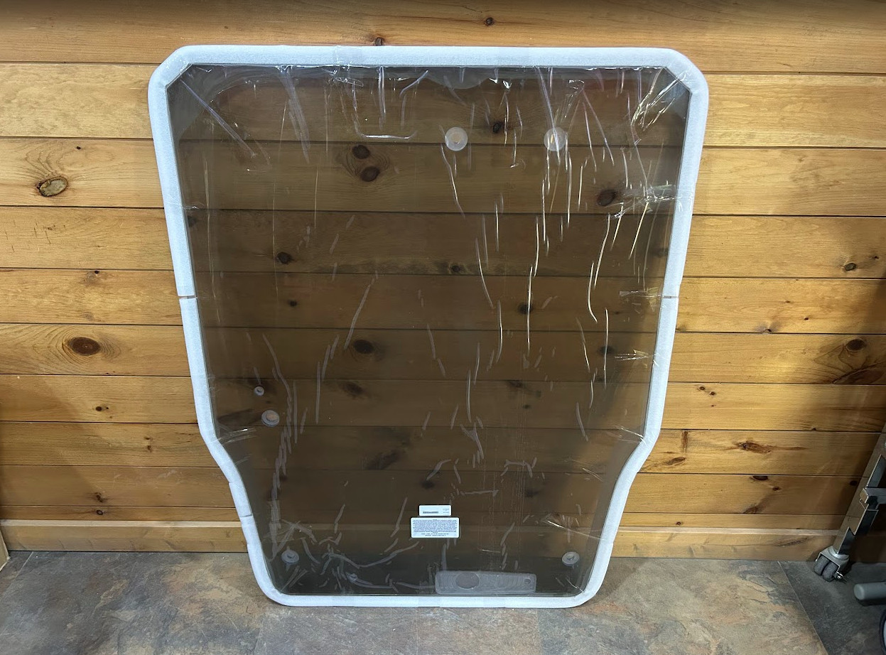 Tinted Takeuchi TLXXX Coated 1/2" LEXAN Poly Forestry Demo Door Skid Steer