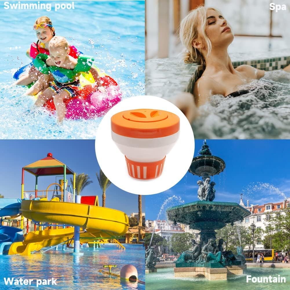Swimming Pool Chlorine Floater for 3 inch Tablets, Floating Chlorine Dispenser