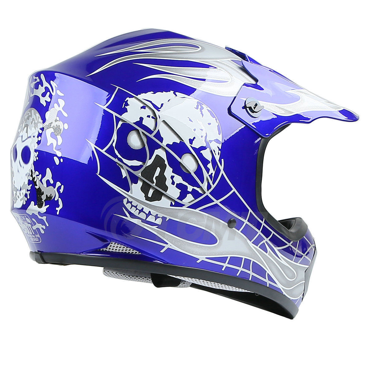 Youth Full Face Helmet DOT Approved Kids Street Dirt Bike Off-Road Motocross ATV