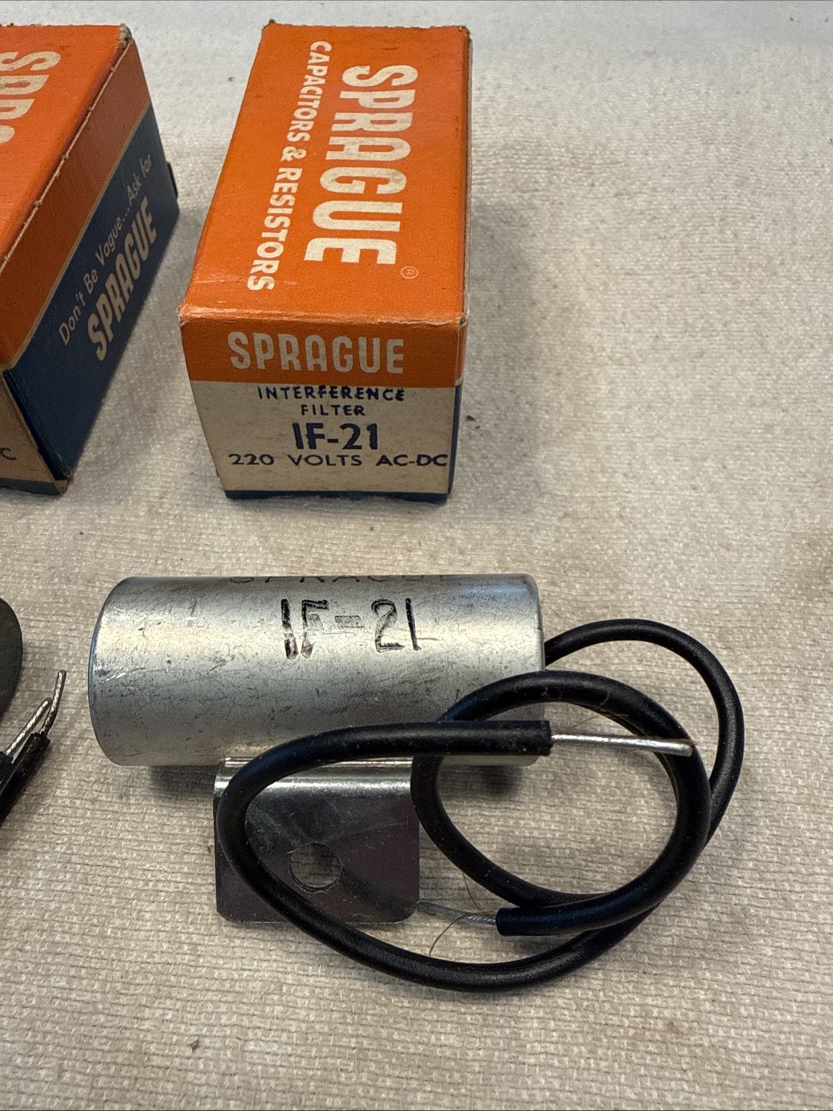 NOS Sprague Interference Filter IF-S1/ IF-21 220 Volts AC-DC
