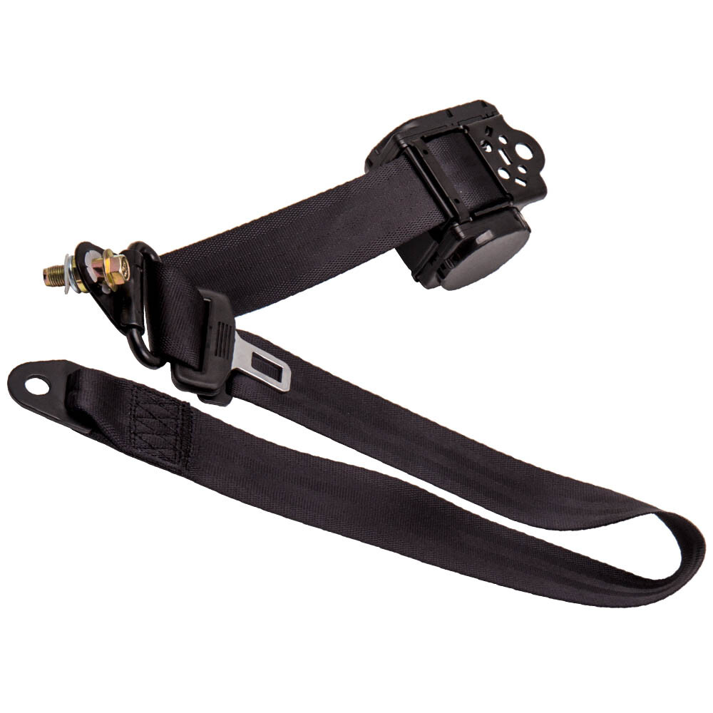 2 Pcs 3 Point Retractable Seat Belts for Jeep CJ YJ Wrangler 1982 1983 1984-1995