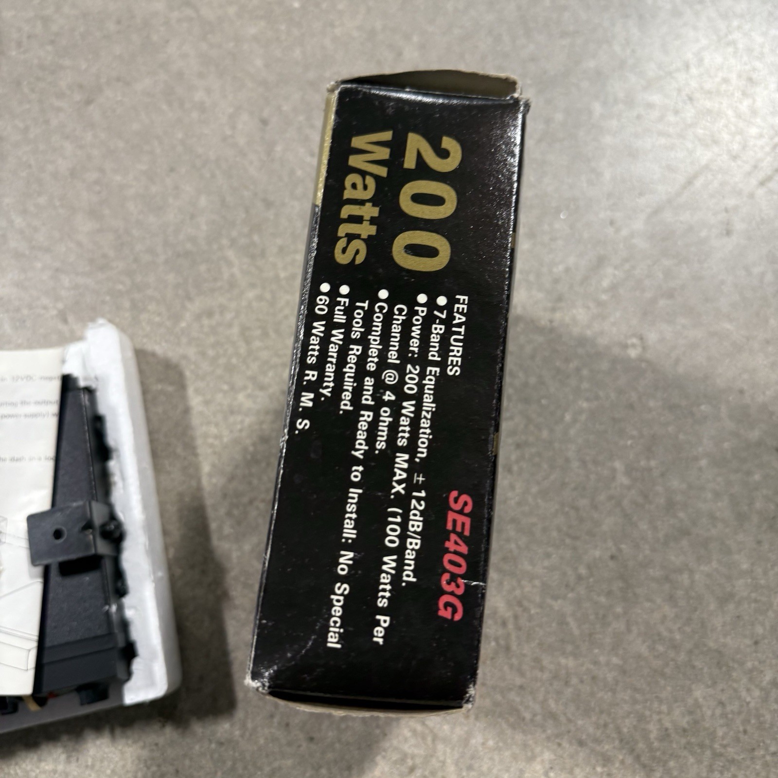 Pyramid SE403G Car Amplifier Equalizer Black Integrated Power *new Old Stock*