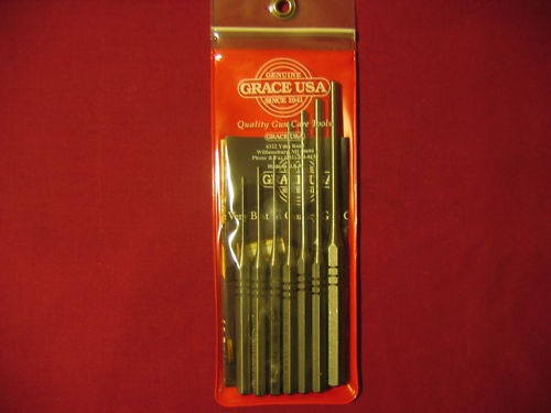GRACE USA RS-7 GUN SMITH 7pc STEEL ROLL PIN PUNCH SET! GUNSMITH !! MACHINIST !