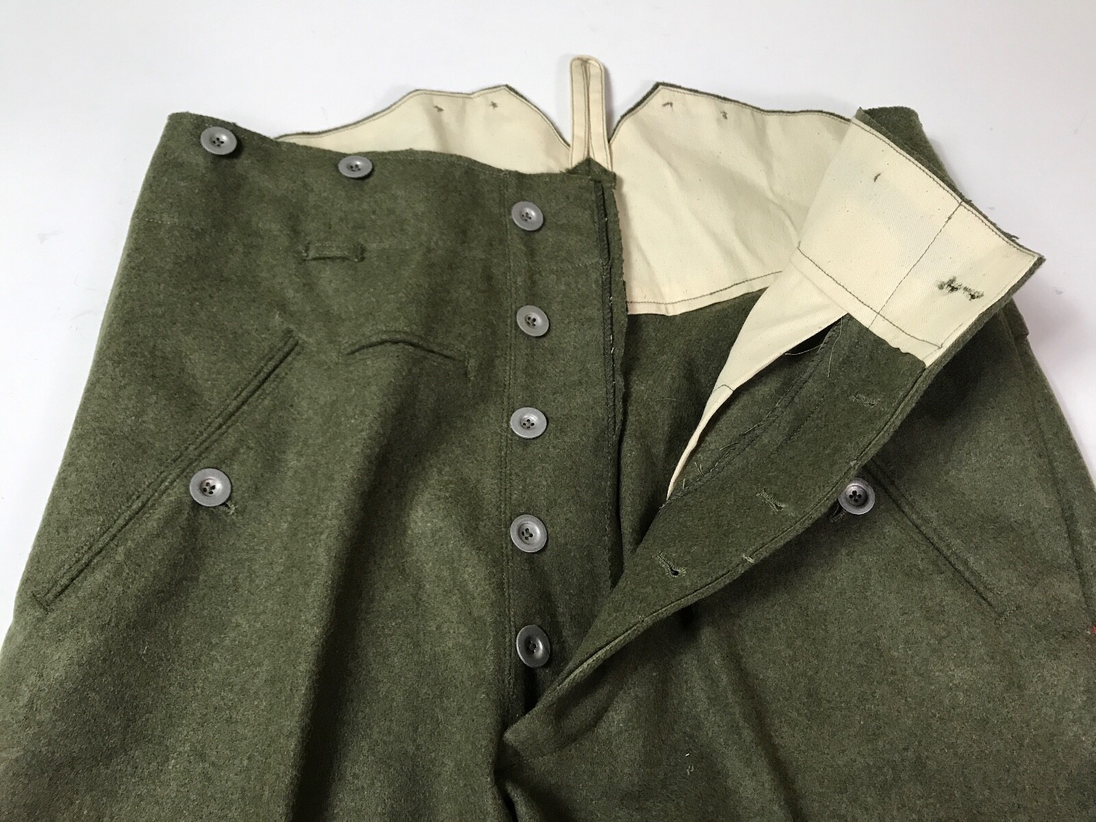 WWI GERMAN M1907 INFANTRY FIELD GREY WOOL TROUSERS-XLARGE 38 WAIST