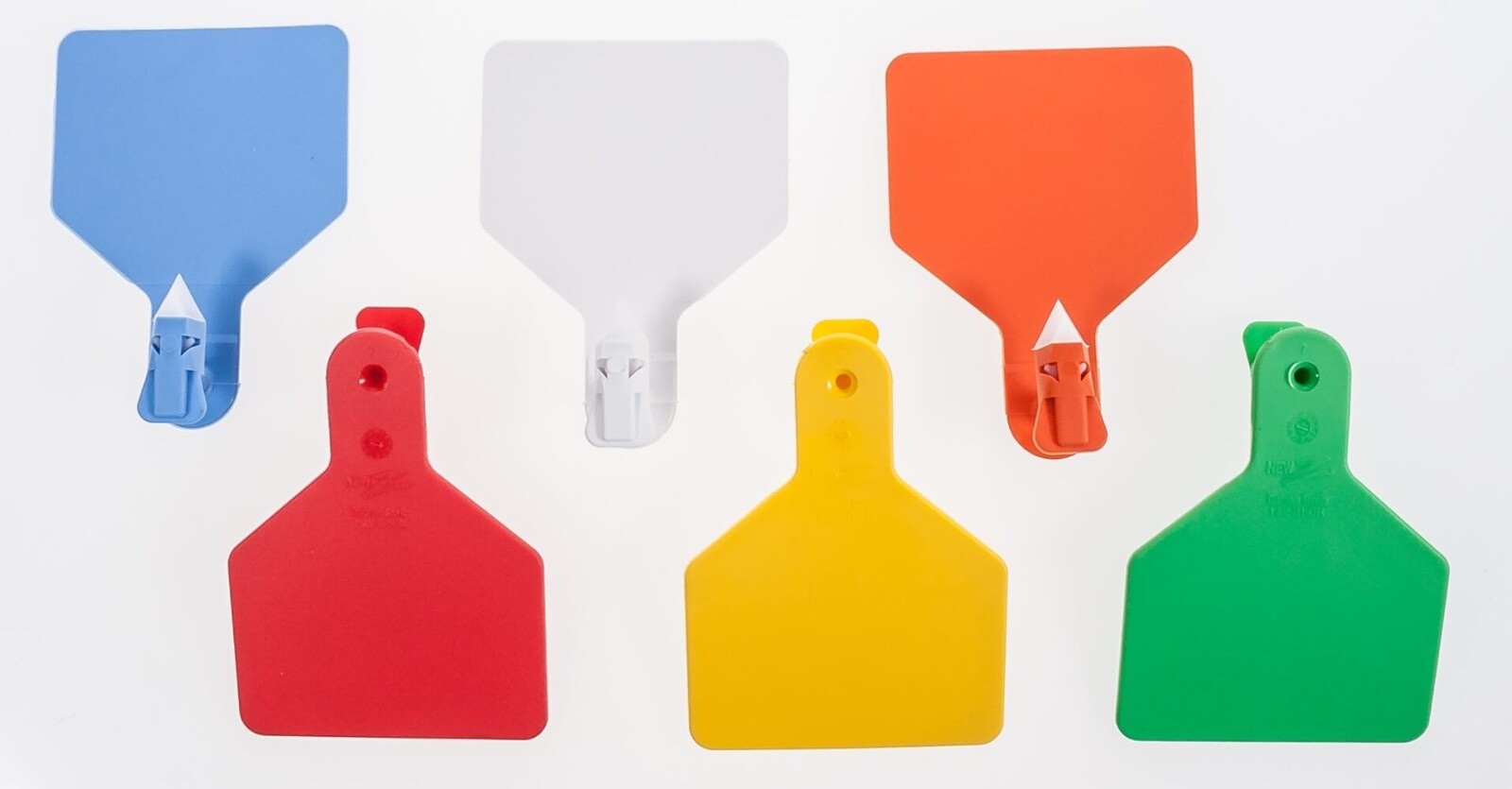 Z Tag Blank Calf ID tag, White, short neck, 25/pk