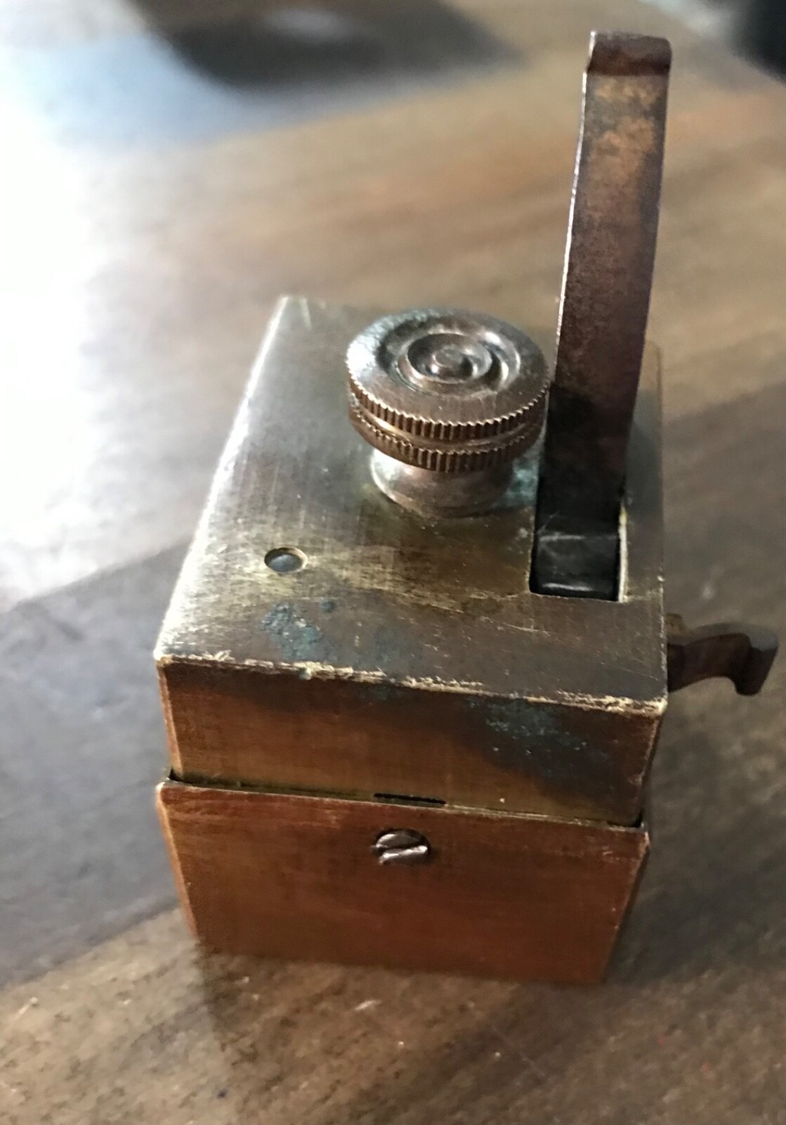 Antique Brass Square brass scarificator 1700 TO 1900