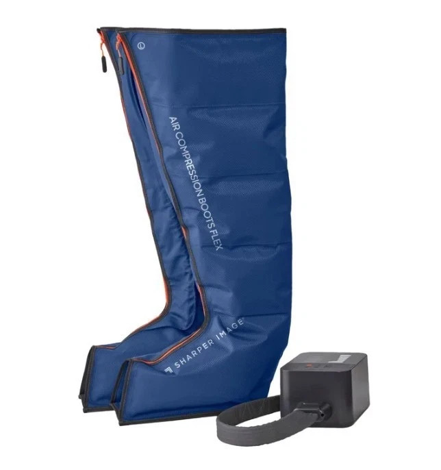 Sharper Image Air Compression Boots Flex Leg Recovery System Large/X-Large