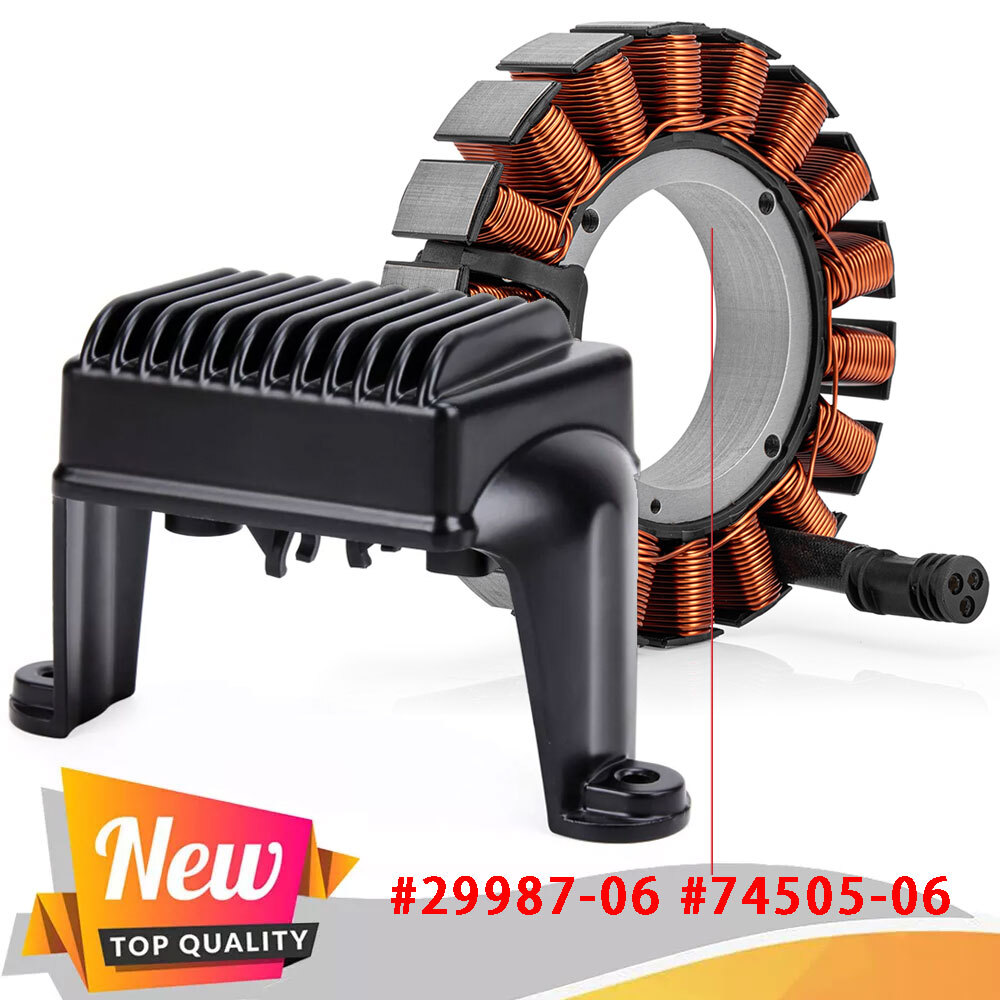 Stator & Regulator Rectifier For 2006-2008 Harley Road King FLHR / Glide FLTR