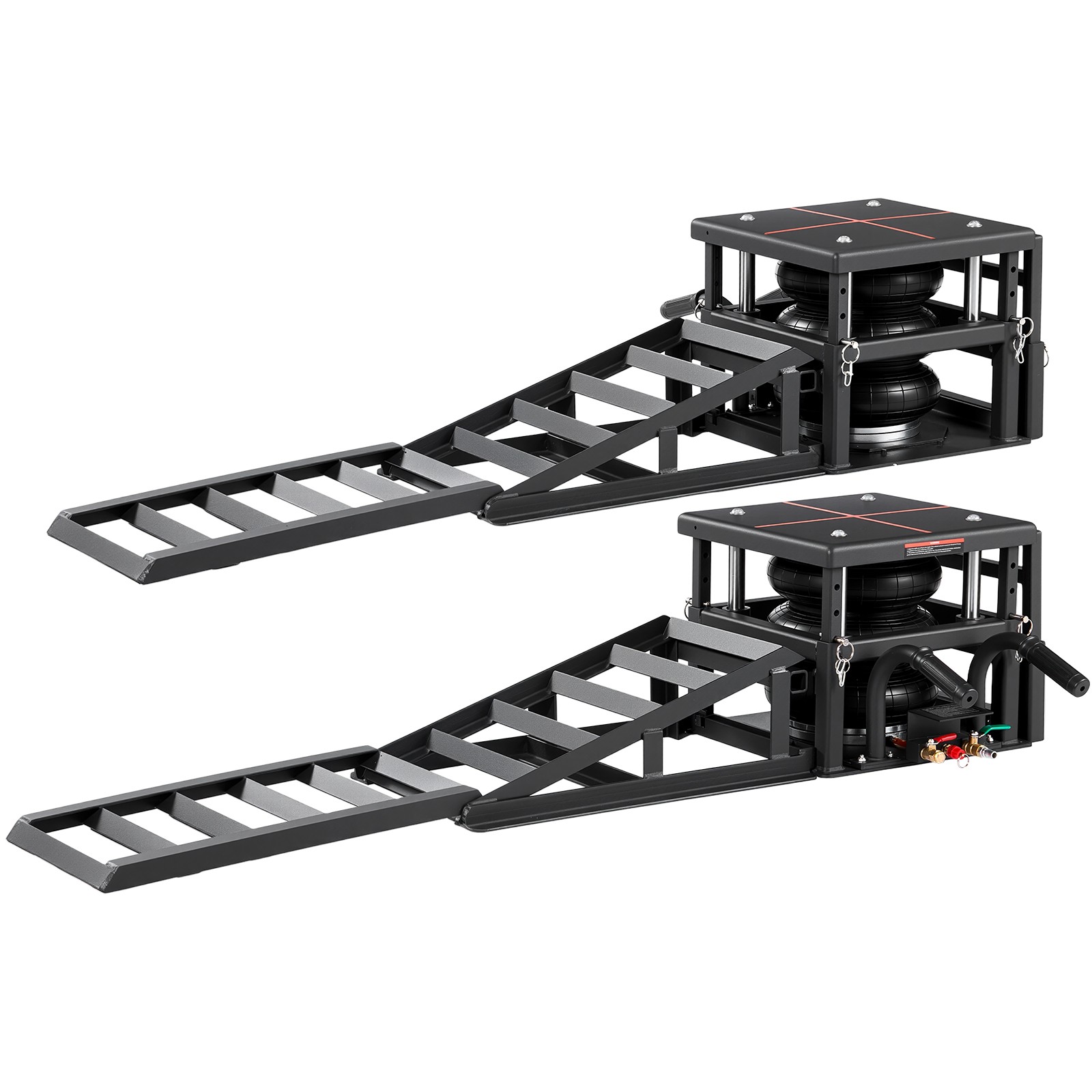 VEVOR 2-Pack Air Portable Car Lifts 11023 lbs Heavy Duty Pneumatic Ramp Jacks