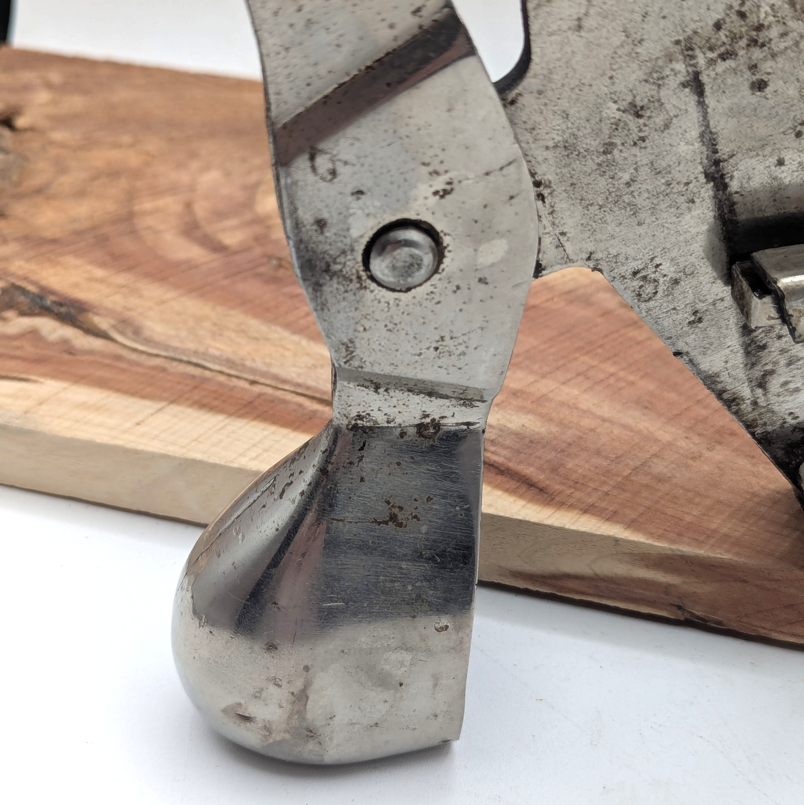 Vintage 1929 Nu-Way Steel Industrial Steampunk Shoe Stretcher Factory Sizer