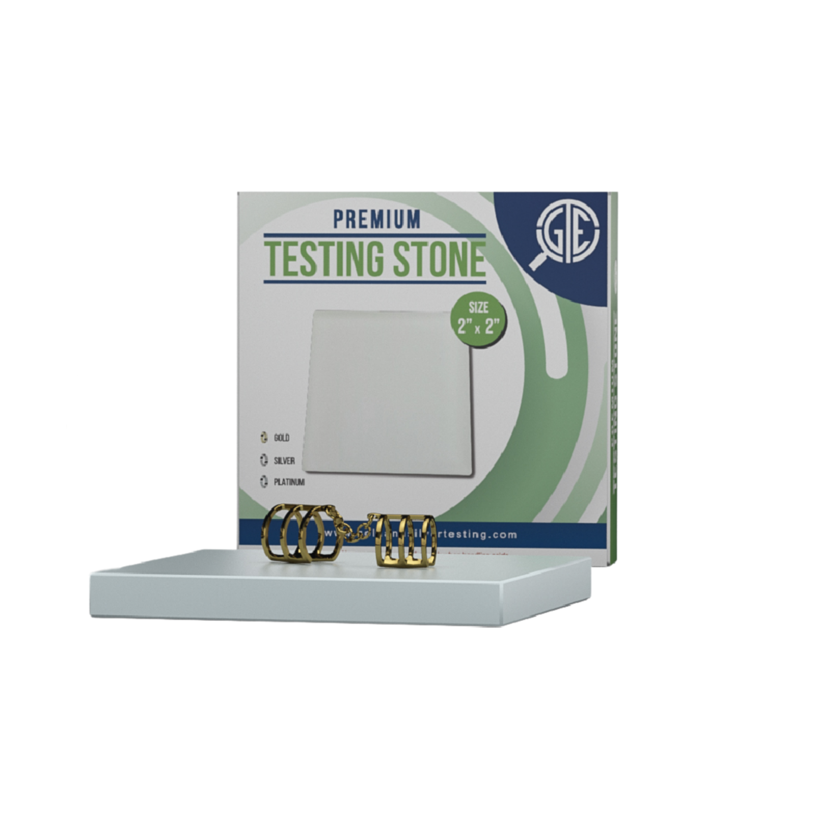 4 Gold Silver Platinum Jewelry Tester Scratch Streak Stones Acid Testing 14K 18K