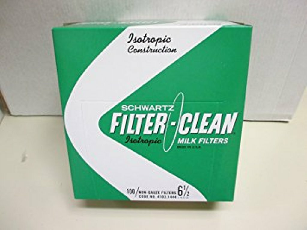 Schwartz Filter Disks 6.5" 100 Count Box Non-Gauze Milk Filters