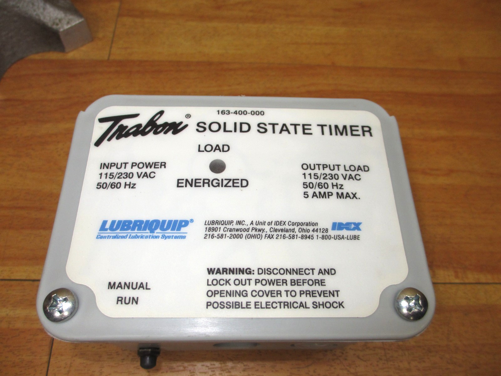 Trabon 163-400-000 *NEW* Solid State Timer Lubriquip Idex