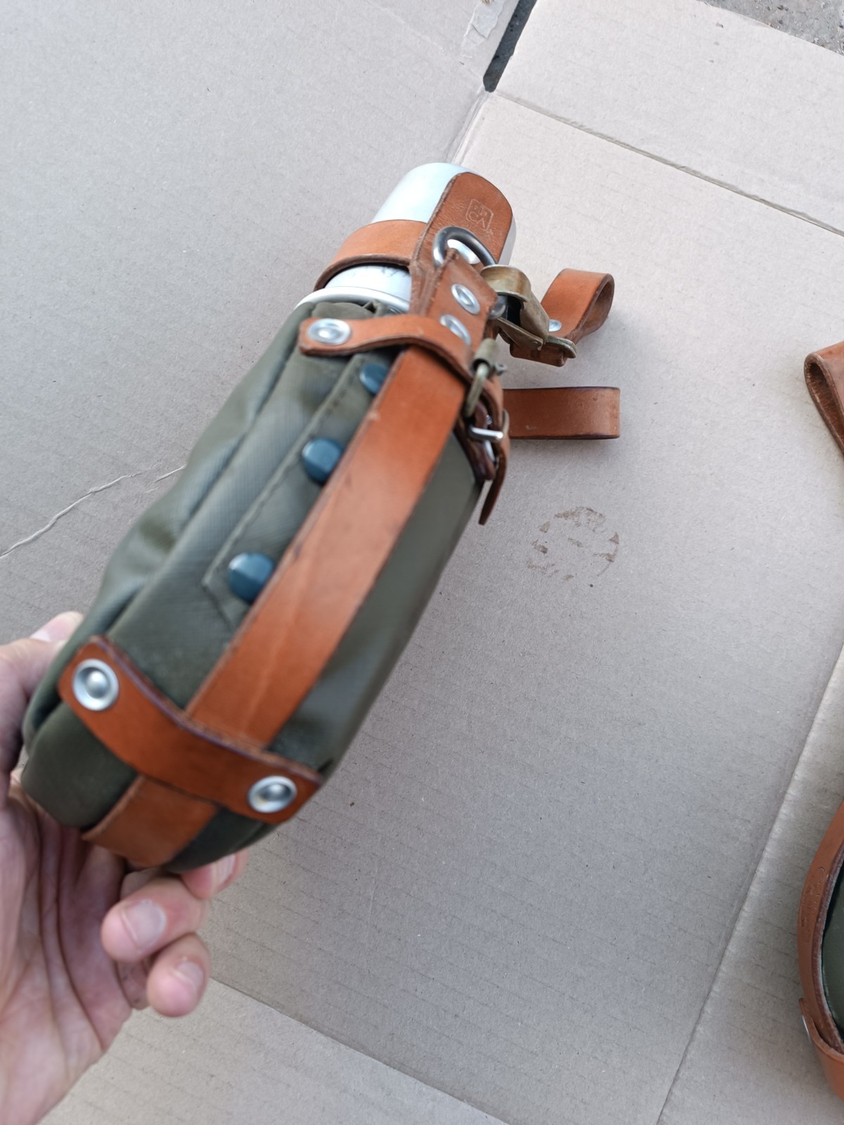 Original Swiss Medic WATER BOTTLE Canteen Flask aluminum 1972