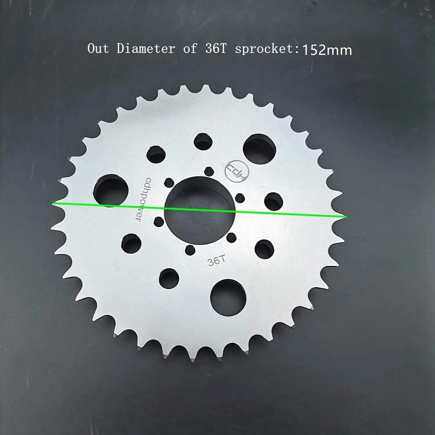 CDHPOWER Aluminum Disc Brake Rotor Adapter & 36T Sprocket- Gas Motorized Bicycle