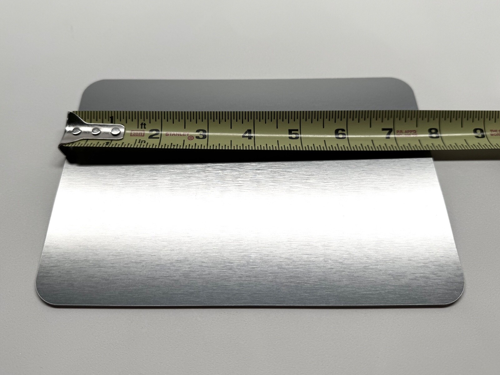 10pc Lot Rowmark Acrylic Plastic Sheet/Blank 1/16" Brushed “Stainless"