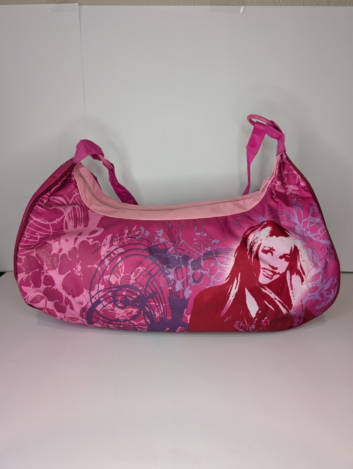Rare Pink Disney Hannah Montana Slumber Tote (Sleeping Bag 30”x 67” & Tote Bag)